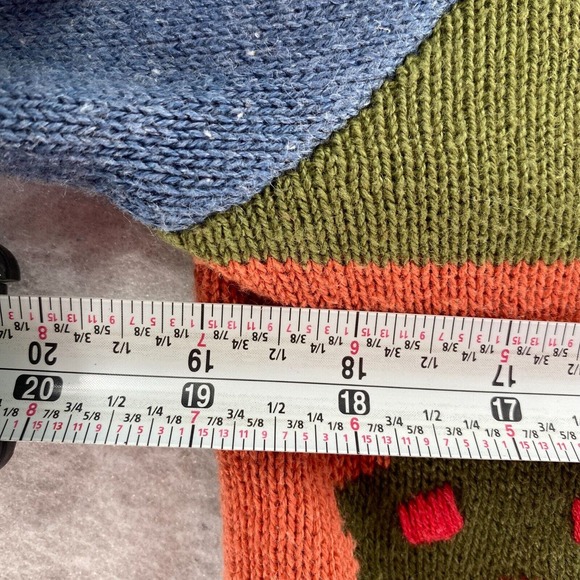 Willow Ridge Sweater Size MEDIUM Fall Farm Country Button Up Colorful - Picture 15 of 16